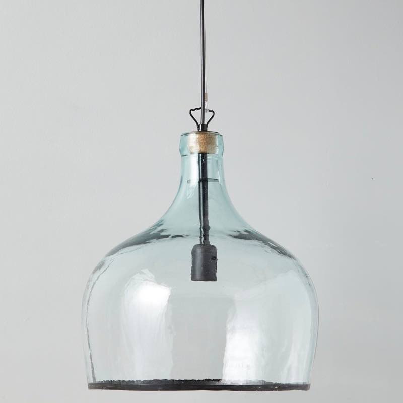 Recycled Balon Glass Pendant Light - Wire